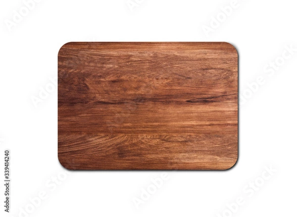 Fototapeta Old wood board texture isolated on white background with copy space for design or work. clipping path