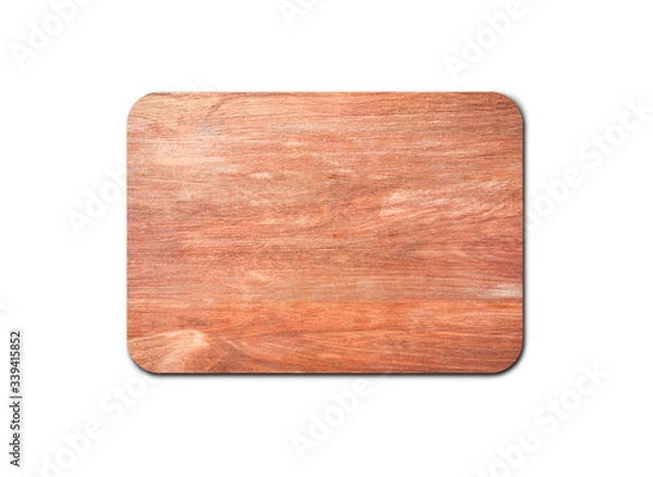 Obraz Modern wood board texture isolated on white background with copy space for design or work. clipping path