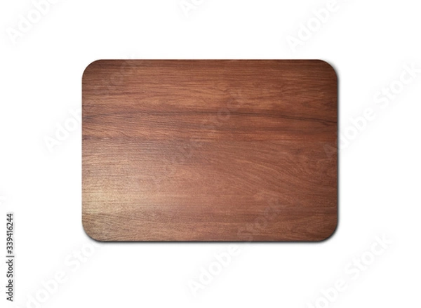 Obraz Handmade wood board texture isolated on white background with clipping path for design