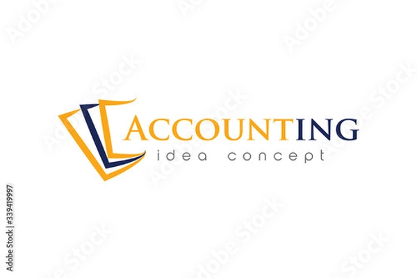 Obraz Creative Accounting Concept Logo Design Template