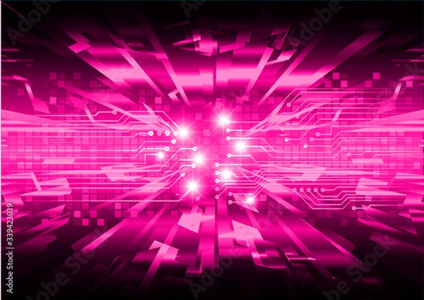 Fototapeta cyber circuit future technology concept background