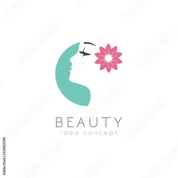 Obraz Creative Beauty Concept Logo Design Template