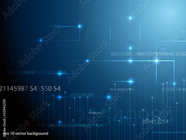 Fototapeta Blue technology background