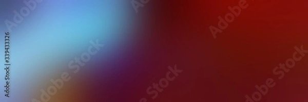Fototapeta abstract blurred background web banner with cadet blue, dark red and dim gray colors
