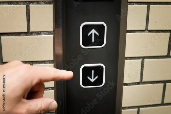 Obraz エレベーター　ボタン