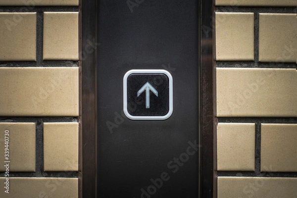 Obraz エレベーター　ボタン　指