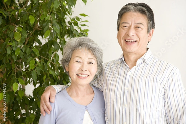 Obraz 笑っている老夫婦