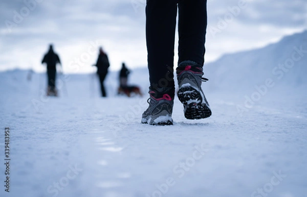 Obraz trekking in the snow