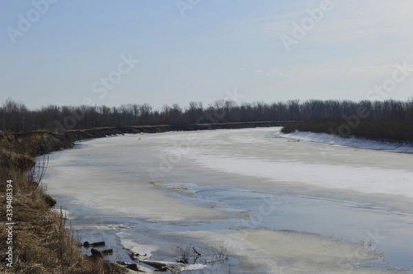 Obraz river in winter