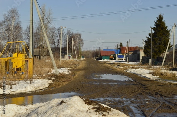 Obraz winter in the village