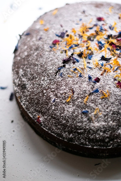 Obraz chocolate cake on a plate