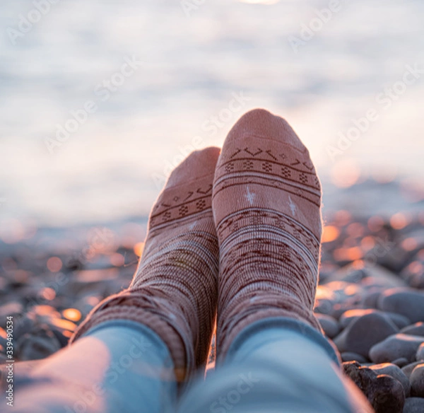 Obraz feet on the beach