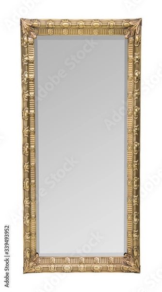Obraz gold mirror frame