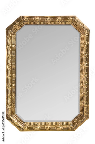 Obraz gold mirror frame