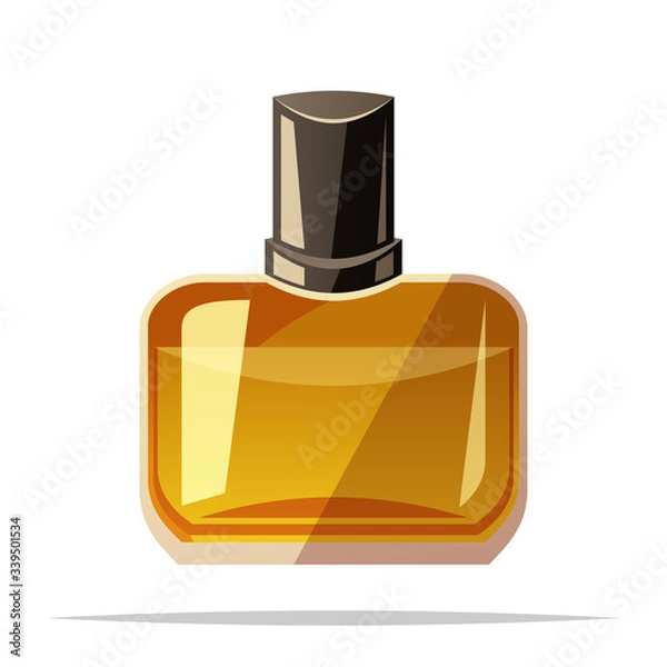 Fototapeta Men perfume vector isolated illustration