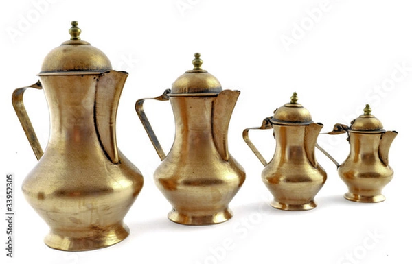 Obraz Old fashioned style copper coffeepot