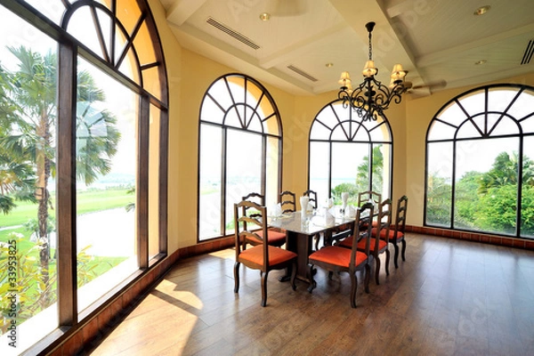 Obraz jadalnia z widokiem