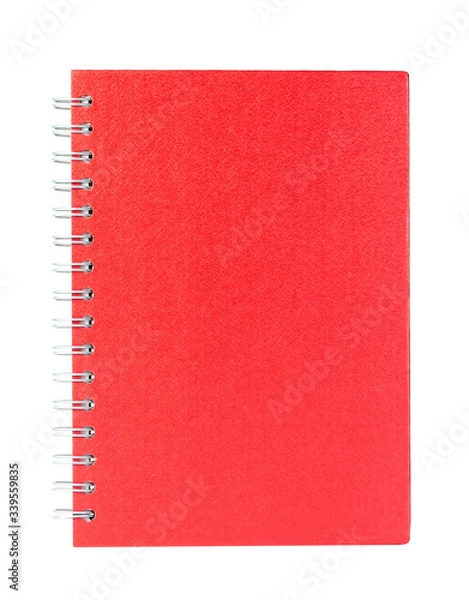 Obraz red book on a white background