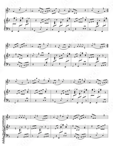 Obraz music sheet (vector)