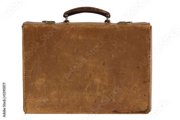 Fototapeta old leather suitcase