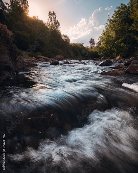 Obraz river that comes down from the mountain
