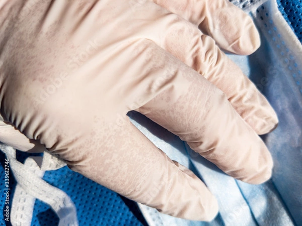 Fototapeta doctor checking blood pressure
