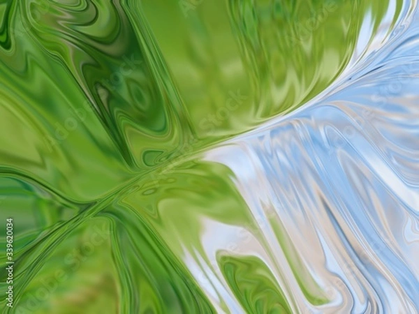 Obraz abstract background with green leaves