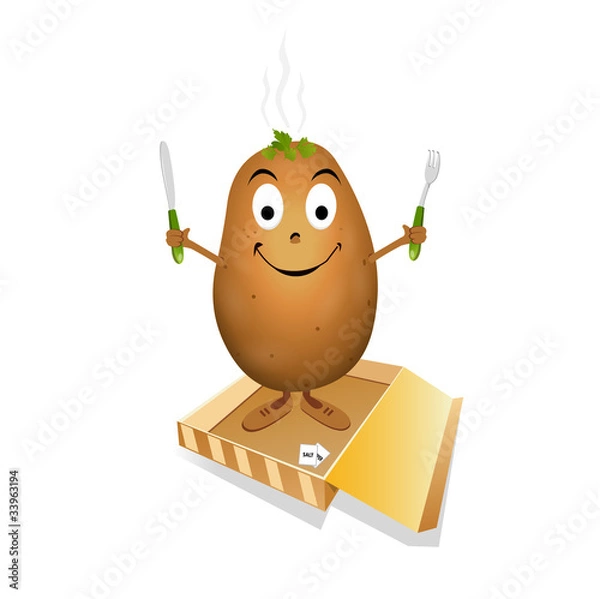 Fototapeta Happy potato