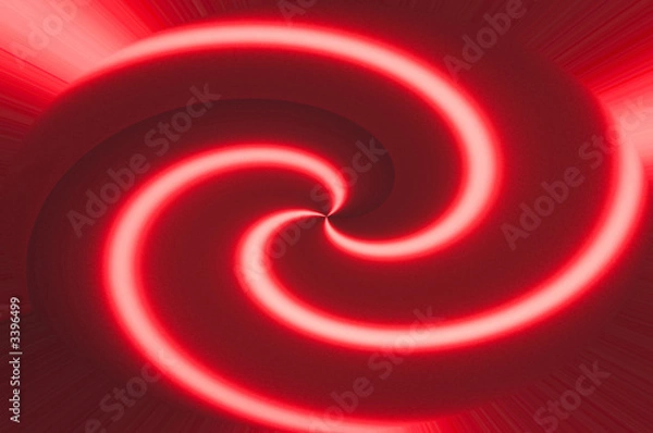 Obraz red spiral ripple