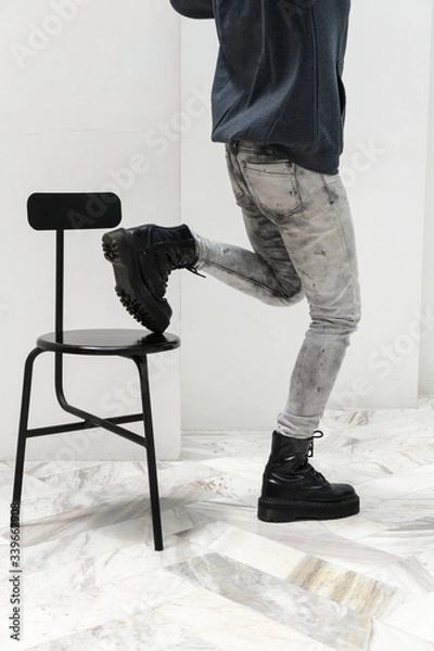 Obraz Model wearing a hoodie