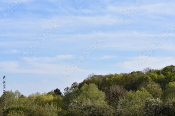 Fototapeta mountain landscape with blue sky