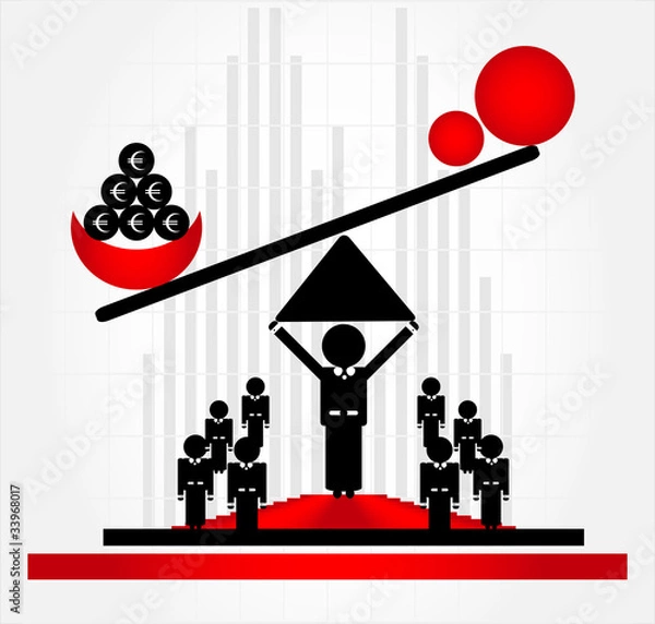 Obraz man with scales