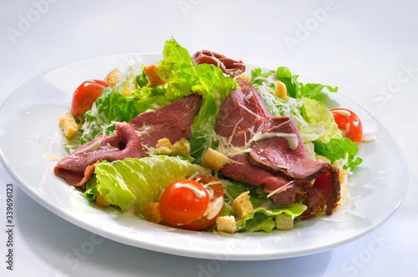 Obraz Salad on a white plate