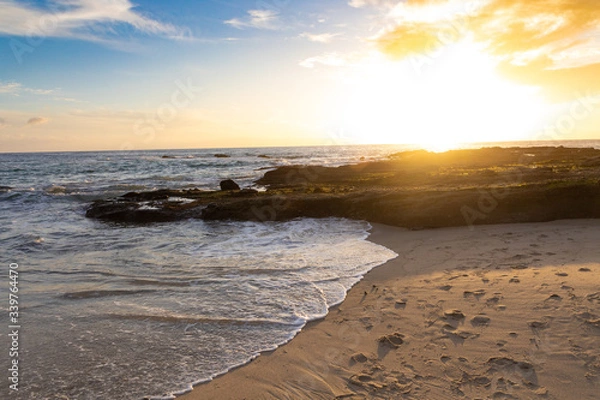 Obraz Footprints on beach