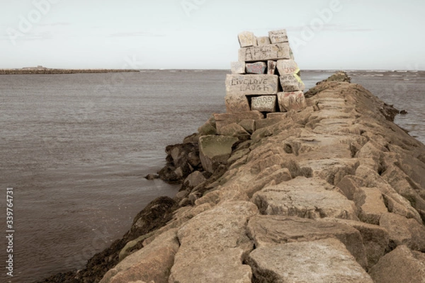 Obraz love graffiti ocean