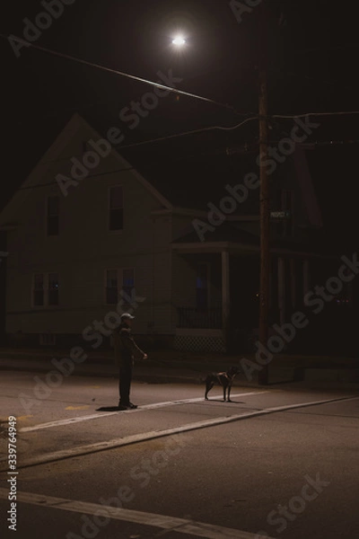 Obraz street corner at night