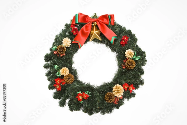Obraz クリスマスリース