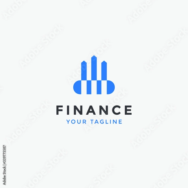 Fototapeta finance logo template for all business	