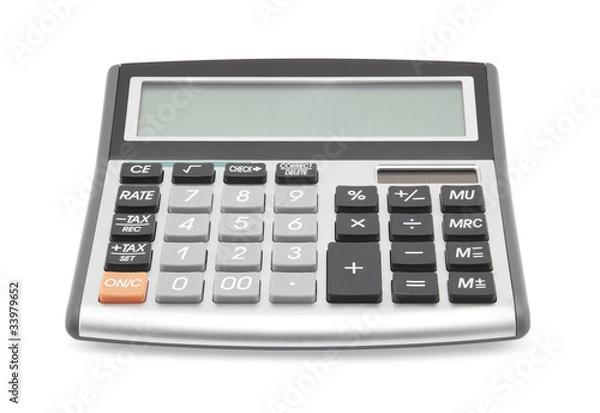 Fototapeta Calculator with clipping path