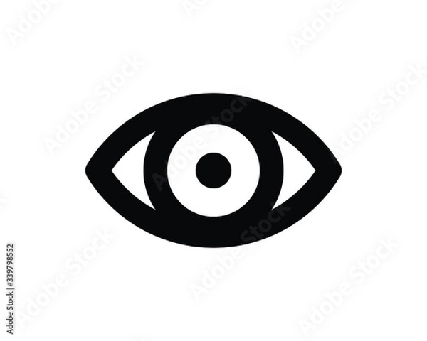 Fototapeta eye icon vector illustration