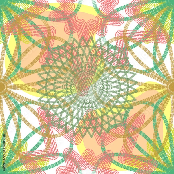 Obraz abstract vector floral repeat pattern