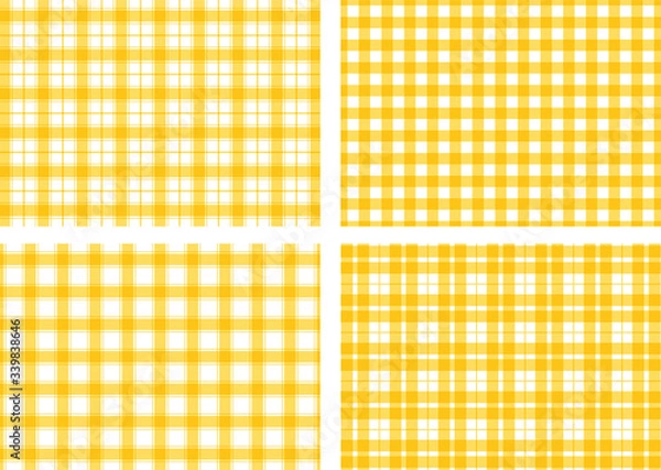 Fototapeta チェック柄の背景素材集