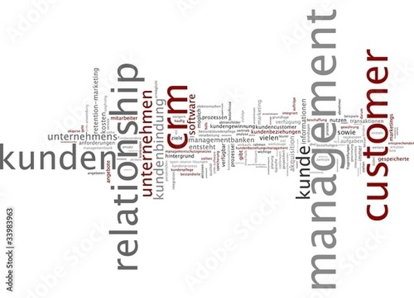 Fototapeta Customer Relationship Management CRM