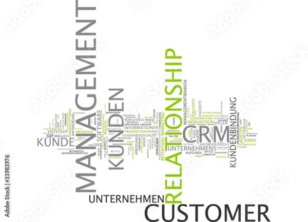 Fototapeta Customer Relationship Management CRM