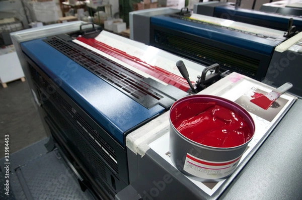 Fototapeta Press printing - Offset machine