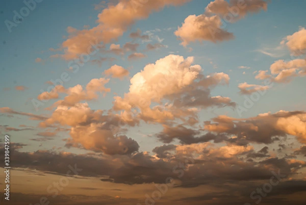 Obraz red sky and clouds