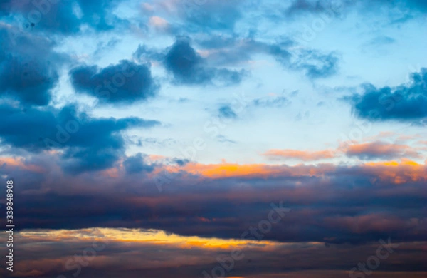 Obraz sunset in the clouds