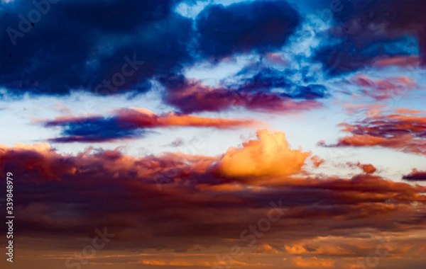 Obraz sunset in the clouds