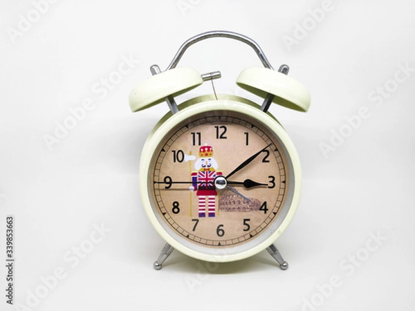 Obraz alarm clock on white background