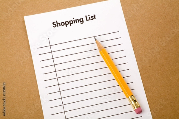 Obraz shopping list